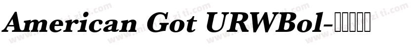 American Got URWBol字体转换